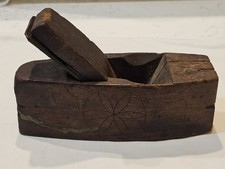 Vintage Wooden Coffin Smoothing Plane with Adjustment Knob, listing 2