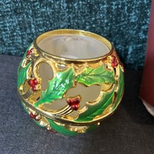 Lenox Bright Christmas Votive Candle Holder - Pierced Tree Design