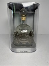 Empty Patrón Silver 750ml Tequila Bottle, Hand-Blown Glass Decanter — listing 3