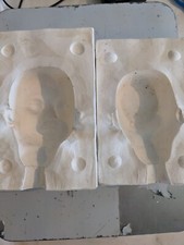 Two-Part Plaster Slip-Casting Mold for Antique Doll Head Reproduction — listing 4