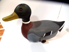 Polished Metal Figural Duck Sculpture / Trinket Box with Hinged Head Lid — listing 2