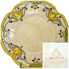 Hand-Painted Italian Majolica Lemon Motif Oval Serving Platter — listing 4