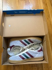 Adidas Gazelle Blue Suede Sneakers with Red Stripes — listing 6