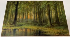 R. Atkinson Fox 'Garden of Nature' Style Framed Print with Balustrade, Urn and Mountain Landscape — listing 4