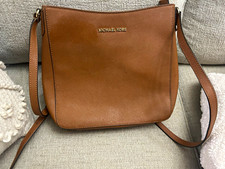 Brown Distressed Leather Crossbody Shoulder Bag — listing 5