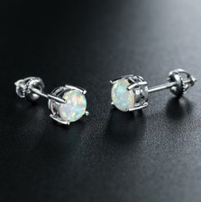 Vintage Sterling Silver Teardrop Screw-Back Dangle Earrings — listing 4