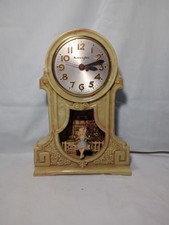 Mastercrafters Model 434 Animated Swinging Girl Bird Cage Motion Clock — listing 3