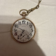 Illinois 17-Jewel Railroad-Grade Pocket Watch, 10K Gold-Filled Dueber Case