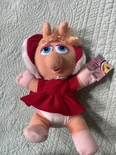 Vintage 1987-88 McDonald's Muppet Babies Baby Kermit & Baby Miss Piggy Christmas Plush Set — listing 6
