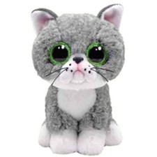 TY Beanie Boos Cat Plush - Purple/Blue with Glitter Eyes — listing 4