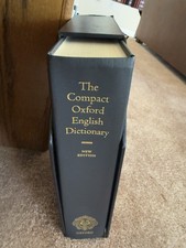 The Compact Edition of the Oxford English Dictionary, 2 Volume Set with Slipcase and Magnifying Glass Drawer — listing 4