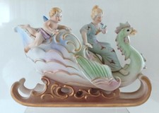 Antique German Bisque Porcelain 'Lady Riding a Pig' Fairing Figurine — listing 2