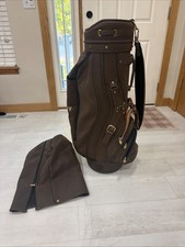 Burton Two-Tone Leather Messenger / Travel Bag with Flap Closure — listing 2