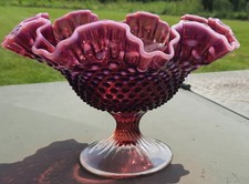 Fenton Hobnail French Opalescent Miniature Bud Vase