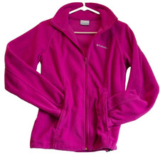 Columbia Girls' Benton Springs Fleece Full-Zip Jacket, Pink, Size XXS (4/5), listing 4