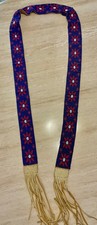 Native American beaded Antique Native American Floral Beadwork Corset / Cinch Belt, Plateau or Great Lakes Style — listing 6