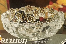 Carmen Satiniert Frosted Crystal Fruit Bowls, Set of 3, Cherry & Blossom Pattern, 5 1/2" - Made in Germany — listing 6