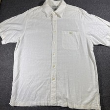 Ron Chereskin Washable Linen Short Sleeve Button-Up Shirt XL — listing 2