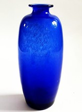 Cobalt Blue Bubble-Ball Stem Water Goblet, 6.5" Tall — listing 4