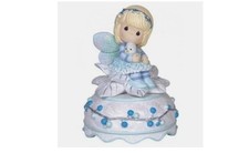 Precious Moments 25th Anniversary Musical Snow Globe - Girl with Teddy Bear — listing 2