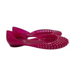 Stuart Weitzman Mr. Seymour Pointed-Toe Flats, Bronze/Gray Leather, Size 10 B — listing 3