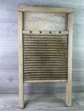 National Washboard Co. 'The Brass King Top Notch' Sanitary Front Drain Washboard — listing 5