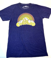 Coloradical "Coloradical!" Colorado Flag Graphic T-Shirt, Women's Medium, Navy Tri-Blend