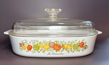 CorningWare Spice O' Life 'La Marjolaine' Casserole and Grab-It Bowl with Glass Lids — listing 5