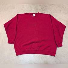 Nike Sportswear Gym Vintage Long Sleeve Crewneck Top, Heathered Maroon, Size XL — listing 6