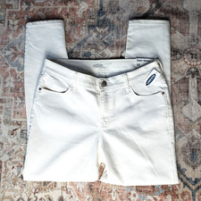 Old Navy Super Skinny Ankle White Jeans, Size 16 — listing 2