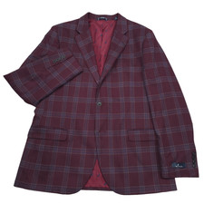 Nautica Men's Red Hopsack Two-Button Sport Coat Blazer — listing 2