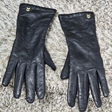 Vintage Aris Isotoner Gloves, Navy Blue with Red Piping, One Size Stretch, in Original Box — listing 2