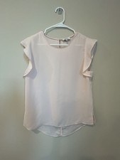 Hot Pink Flutter Sleeve Peplum Top — listing 6