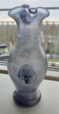Scavo Glass Jug Vase with Applied Handle, Cobalt Blue — listing 3