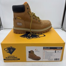 Herman Survivors Men's Moc-Toe Wedge Work Boots, Size 13 — listing 4