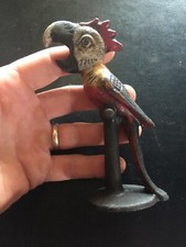 Vintage Figural Bird Bottle Opener, Silver-Tone Cast Metal Sparrow with Tail Opener — listing 3