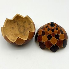 Hand-Carved Dried Gourd Art Vessel with Sunflower Motif, Signed John McNutt 2020 — listing 6