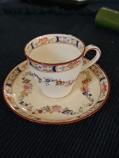 Minton Hexagonal Demitasse Cup & Saucer with Rose Basket Pattern — listing 3