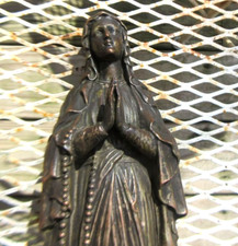 Our Lady of Lourdes Bronze Figurine on Granite Base — listing 2