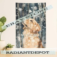 Woven Cotton Tapestry Throw Blanket with Golden Retriever & Pheasant Hunting Scene — listing 4