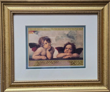 Framed Print of a Sistine Madonna Cherub (Raphael Detail) — listing 3