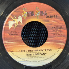 Bad Company "Feel Like Makin' Love" / "Wild Fire Woman" 7" 45 RPM Single (Swan Song SS 70106) — listing 5