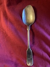 Vintage Silverplate Serving/Table Spoon, Plain Old English (Rattail) Pattern — listing 4