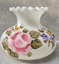 Vintage GWTW Hurricane Parlor Table Lamp with Hand-Painted Sunflower Shade — listing 2