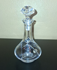 Cut Crystal Wine Decanter with Faceted Diamond-Cut Stopper — listing 6