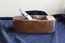 Vintage Wooden Coffin Smoothing Plane with Adjustment Knob, listing 4