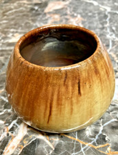 Fulper Pottery Squat Twin-Handled Vases with Flambé Glaze, Pair
