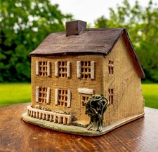Handmade Art Pottery 'Beloved' House-Form Tealight Candle Lantern with Heart Cutout — listing 4