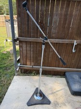 Vintage Gooseneck Microphone Stand with Round Cast Iron Base, listing 2