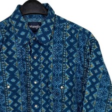 Wrangler Western Shirts Men's Short-Sleeve Pearl Snap Plaid Shirt — listing 4